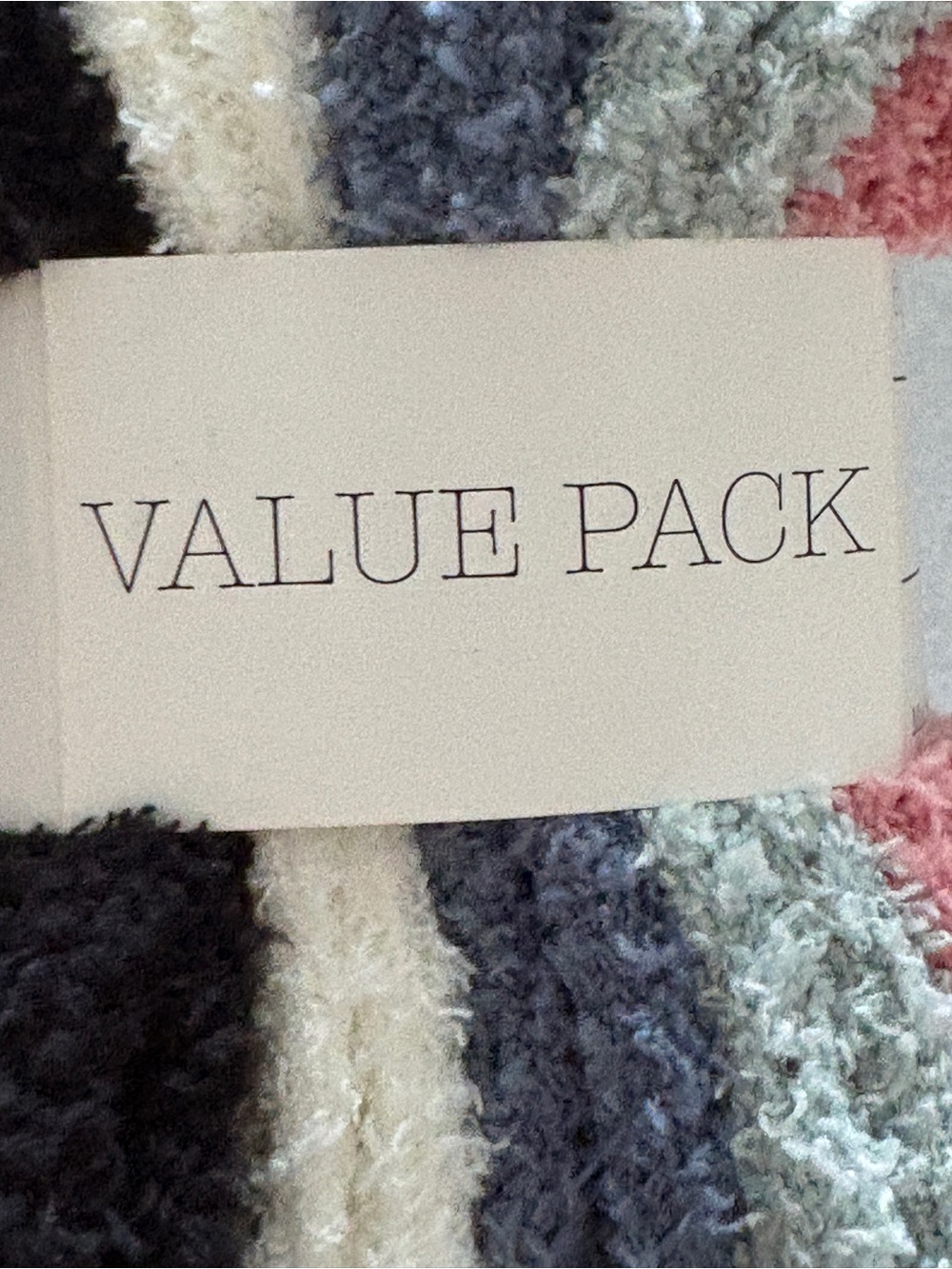 Cozies Low Cut Fuzzy Socks 6 Pairs NEW Pink Blue Black Target - Picture 5 of 6